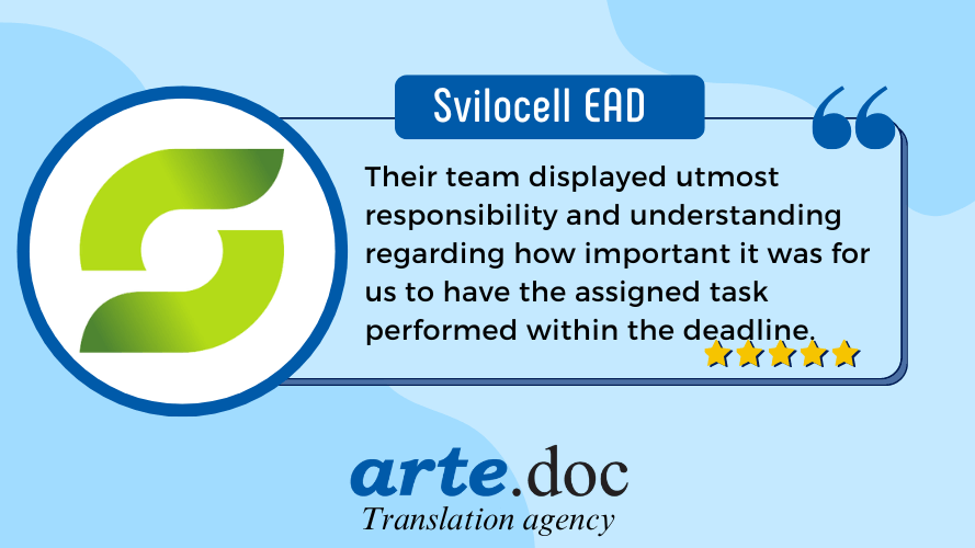 Svilocell EAD and arte.doc translation agency