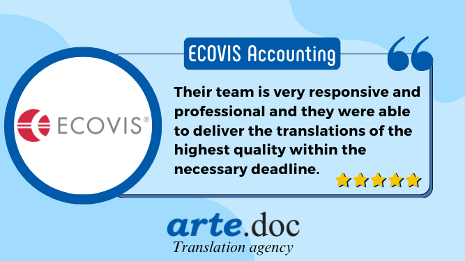 Ecovis accounting review for translation agency arte.doc